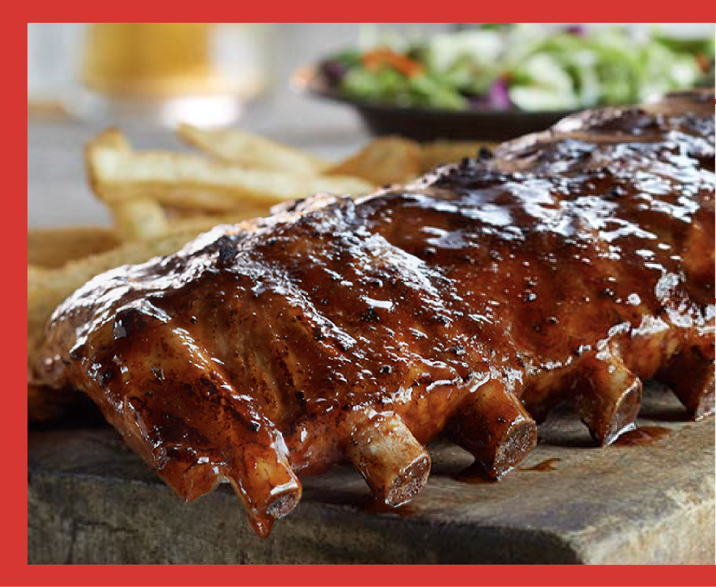 NATIONAL BBQ DAY $19.99 FULL-RACK FRIDAYS BIG RIBS AND 2 SIDES