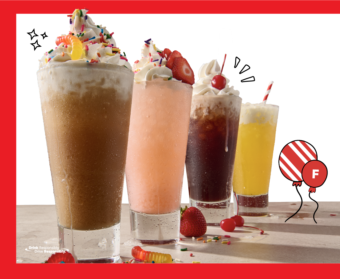 Dirty Sodas at TGI Fridays